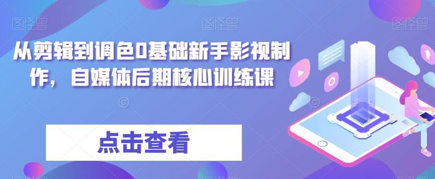 从剪辑到调色0基础新手影视制作，自媒体后期核心训练课-星火轻创