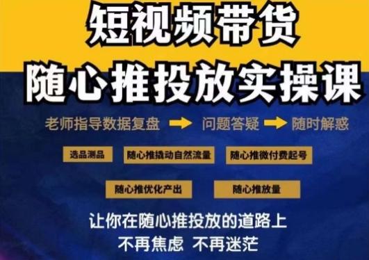 2024好物分享随心推投放实操课，随心推撬动自然流量/微付费起号/优化产出-星火轻创