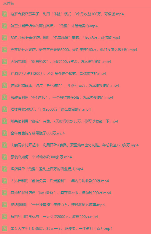 图片[5]-(9607期)真实有效391套商业模式，年入几十到几百万案例解析(电子书+视频+图文)-星火轻创
