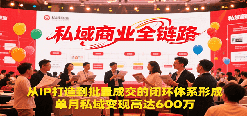 私域商业全链路,从IP打造到批量成交的闭环体系形成,单月私域变现600万-星火轻创