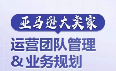 亚马逊大卖家-运营团队管理&业务规划，为你揭秘如何打造超强实力的运营团队-星火轻创