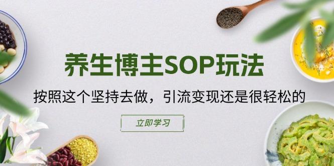 养生博主SOP玩法，按照这个坚持去做，引流变现还是很轻松的-星火轻创