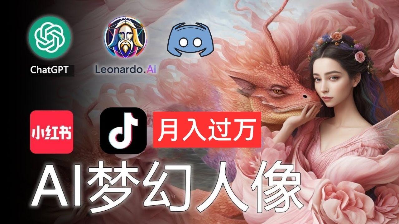AI摄影梦幻人像：零基础也能月入过万的秘密-星火轻创