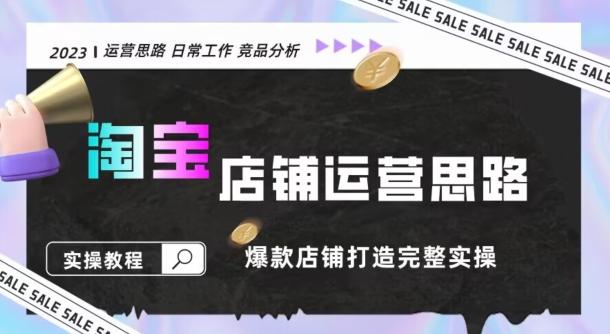 2023淘宝店铺运营全攻略：竞品分析，打造爆款店铺完整实操（附运营思维素材）-星火轻创