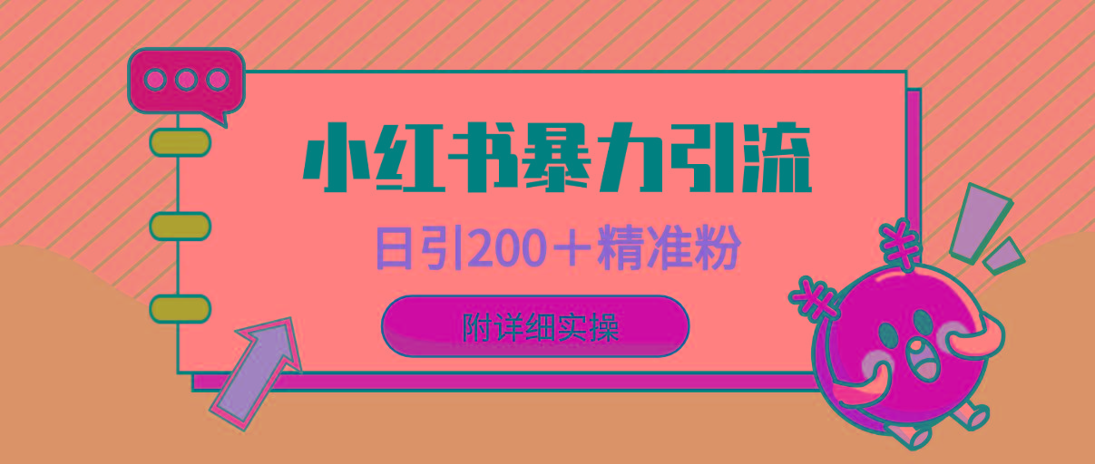 (9582期)小红书暴力引流大法，日引200＋精准粉，一键触达上万人，附详细实操-星火轻创