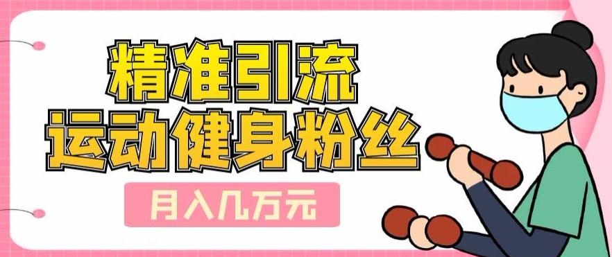 精准引流运动健身粉丝，轻松月入几万-星火轻创
