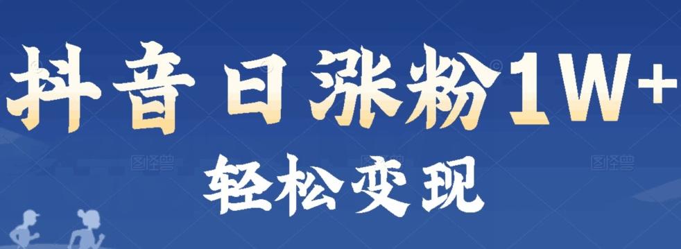 首发抖音新赛道日涨粉1W+轻松变现-星火轻创