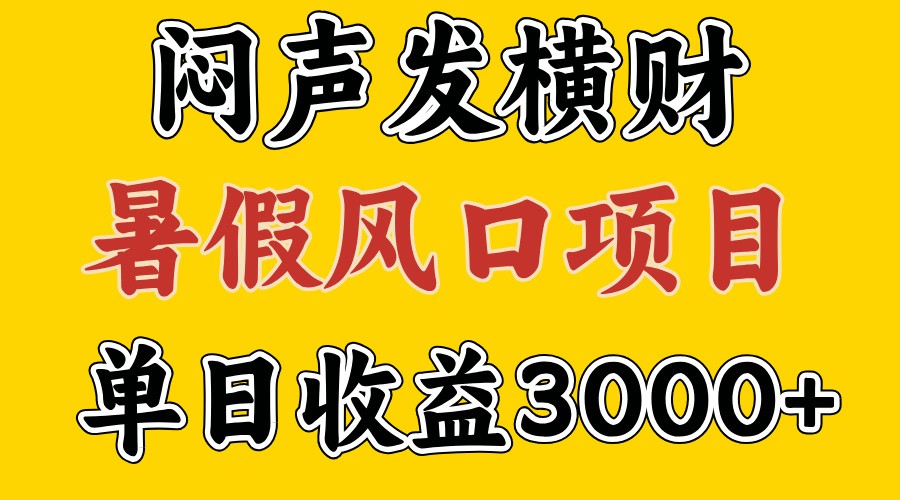 30天赚了7.5W 暑假风口项目，比较好学，2天左右上手-星火轻创