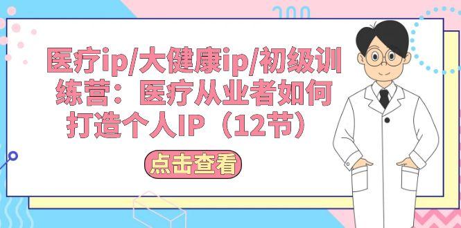医疗ip/大健康ip/初级训练营：医疗从业者如何打造个人IP(12节-星火轻创