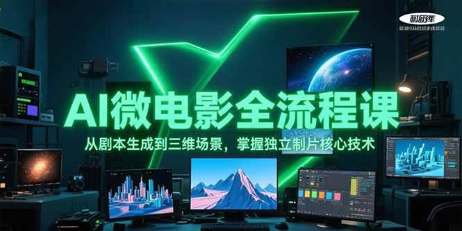 AI微电影全流程课,从剧本生成到三维场景,掌握独立制片核心技术-星火轻创
