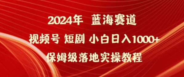 2024年视频号短剧新玩法小白日入1000+保姆级落地实操教程【揭秘】-星火轻创