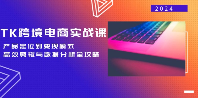 TK跨境电商实战课：产品定位到变现模式，高效剪辑与数据分析全攻略-星火轻创