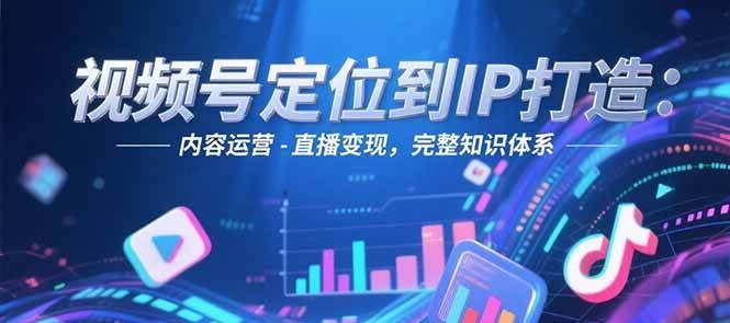 视频号定位到IP打造:账号搭建-内容运营-直播变现,完整知识体系-星火轻创