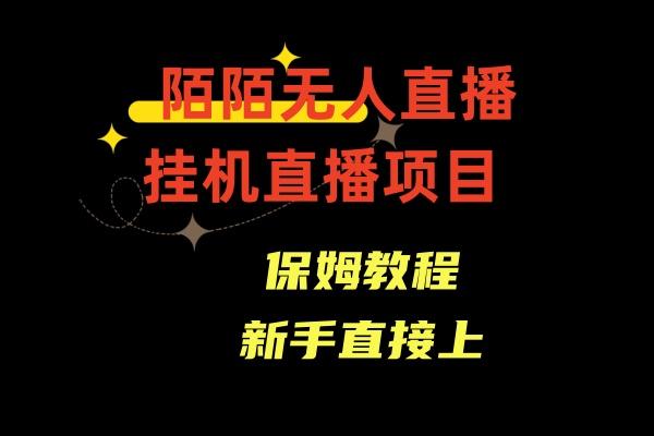 收费1980的，陌陌无人直播，通道人数少，新手容易上手-星火轻创