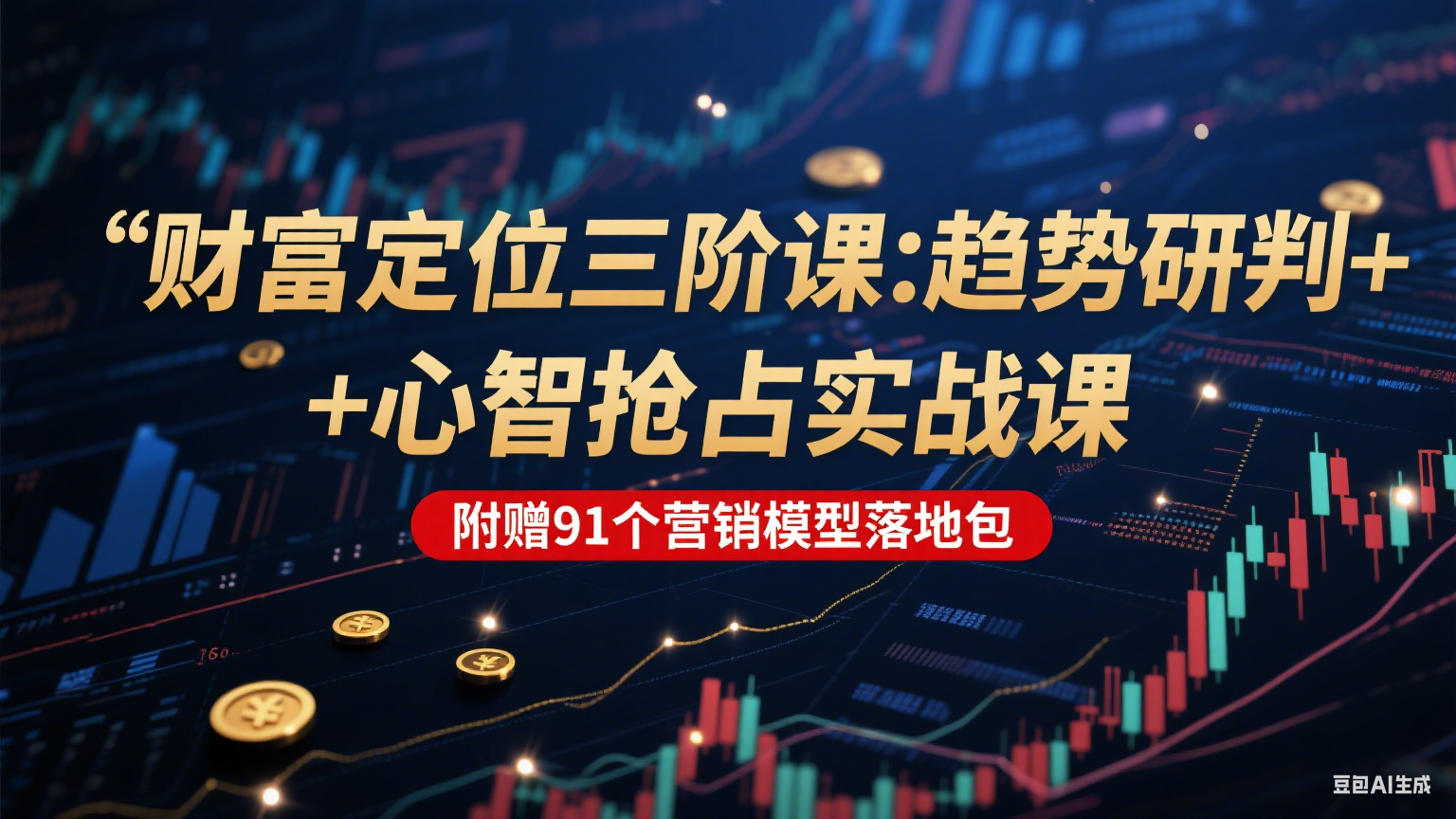 财富定位三阶:趋势研判 + 心智抢占实战课,附赠91个营销模型落地包-星火轻创