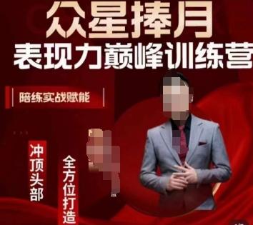 众星捧月表现力巅峰训练营，全方位打造，陪练实战赋能-星火轻创
