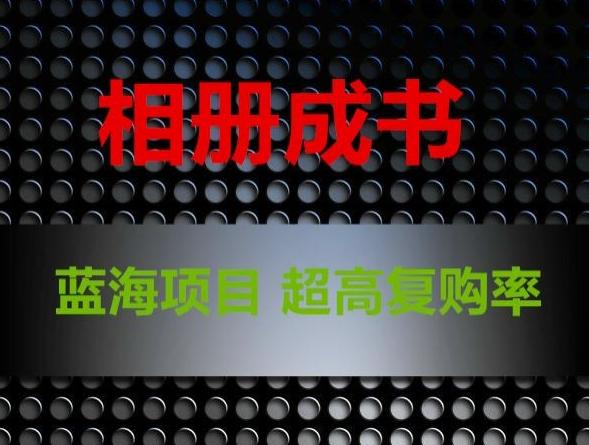 相册成书，蓝海项目，认真操作月入过万【揭秘】-星火轻创