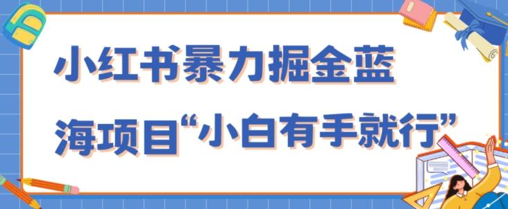小红书暴力掘金蓝海项目，轻松日入1000+、小白有手就行（附新引流方法，不违规）-星火轻创