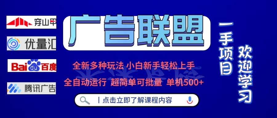 广告联盟 全新多种玩法 单机500+  全自动运行  可批量运行-星火轻创