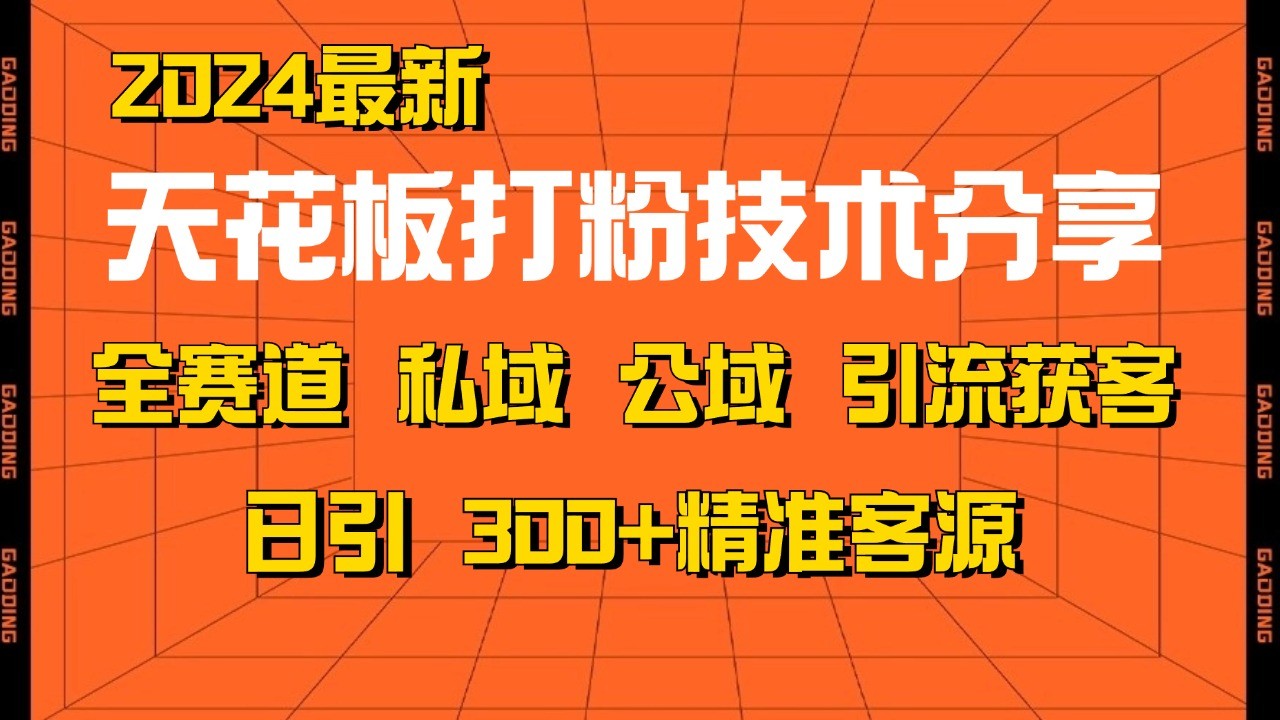 天花板打粉技术分享，野路子玩法 曝光玩法免费矩阵自热技术日引2000+精准客户-星火轻创