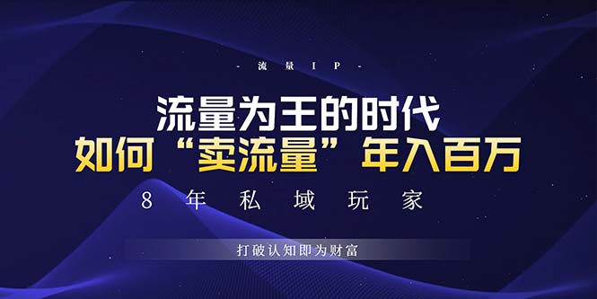 未来如何通过“卖流量”年入百万，跨越一切周期绝对蓝海项目-星火轻创