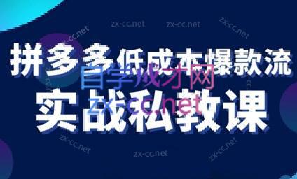 卡卡老师·拼多多低成本爆款流实战私教课-星火轻创